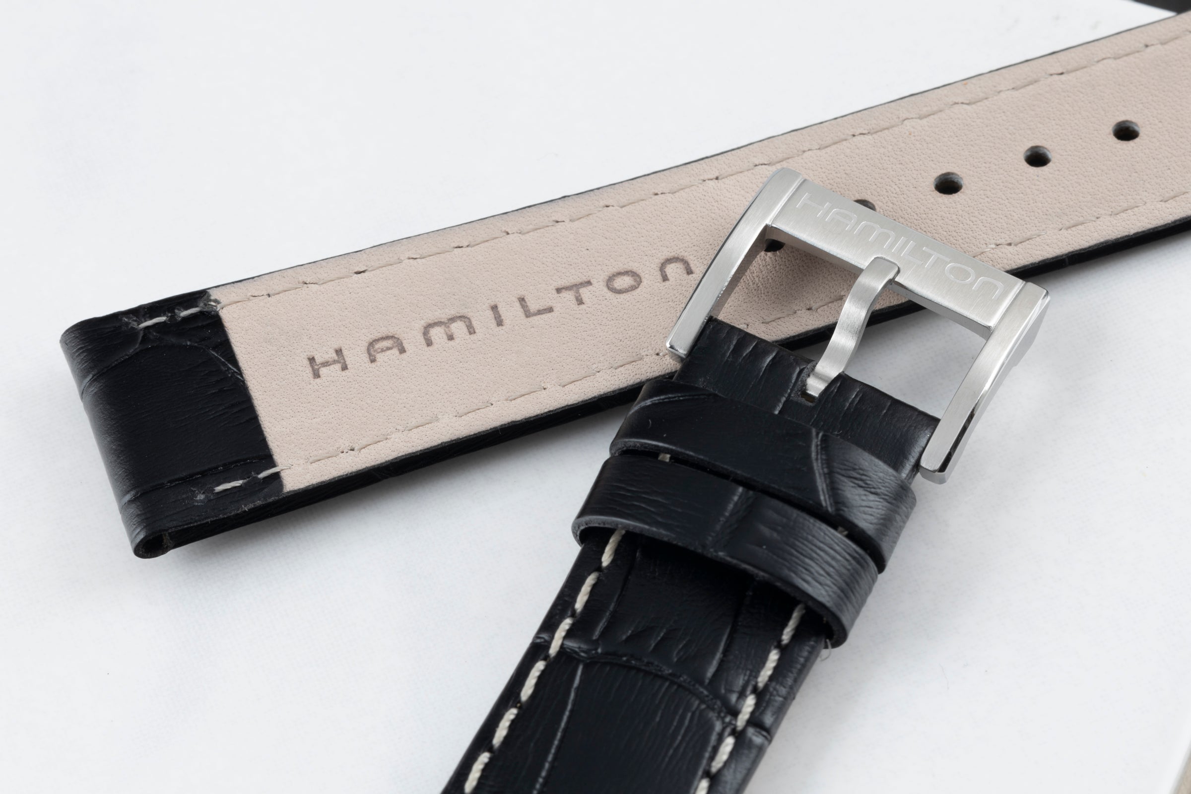 NEUF Hamilton bracelet 20,00mm bracelet en cuir [KL24542]