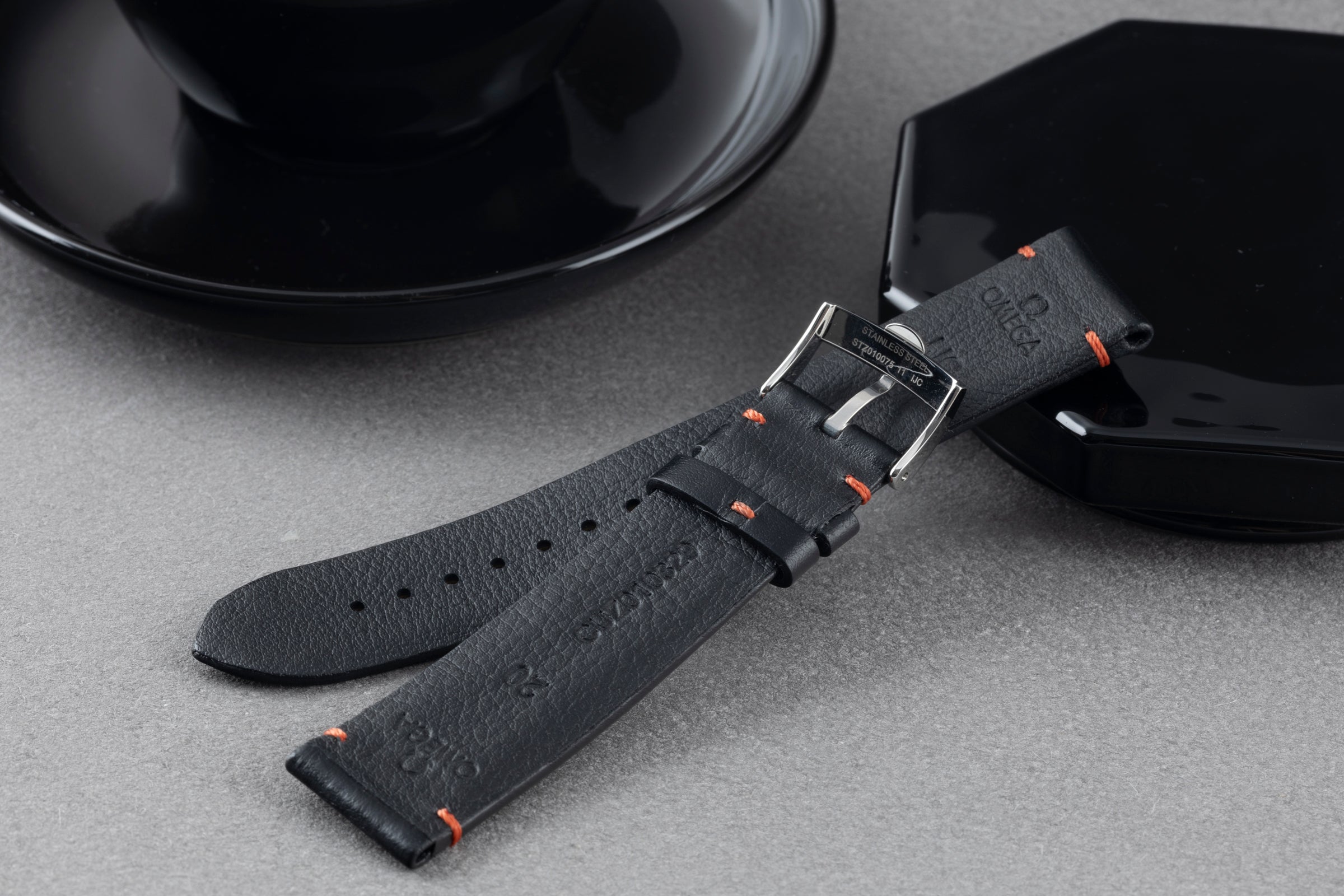 NEW Omega strap mm leather strap [KL24655]