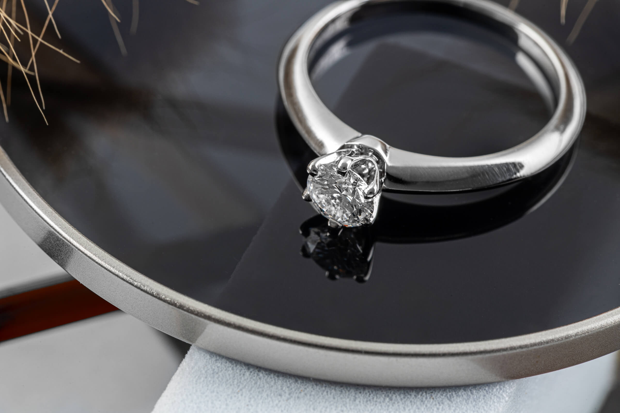 Tiffany & Co. Ring 950 Platin Brilliant Ring 0.30ct Damenring Gr. 46,5 VS1[KL25443]