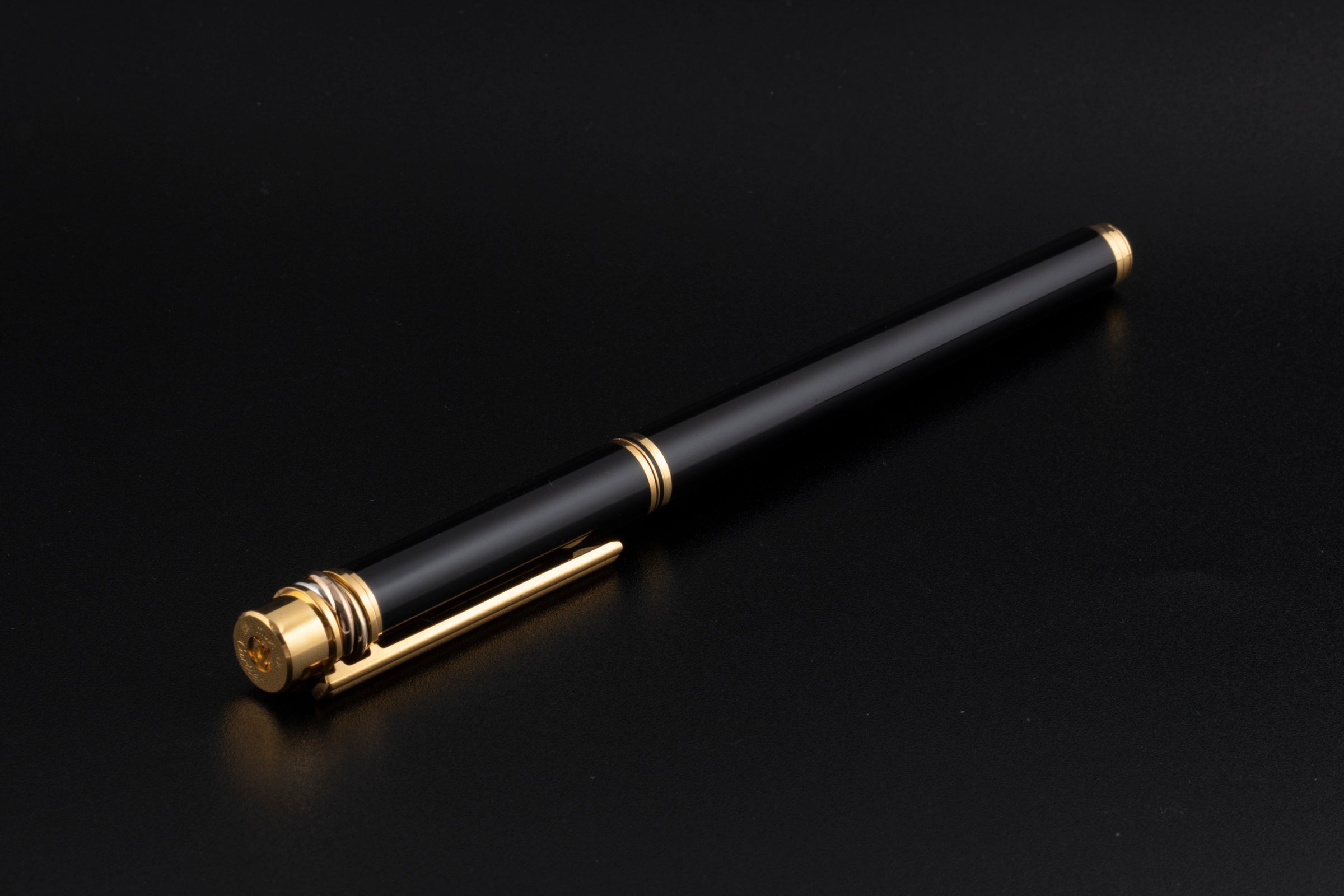 Cartier Must de Cartier Trinity Ballpoint pen black - gold finish