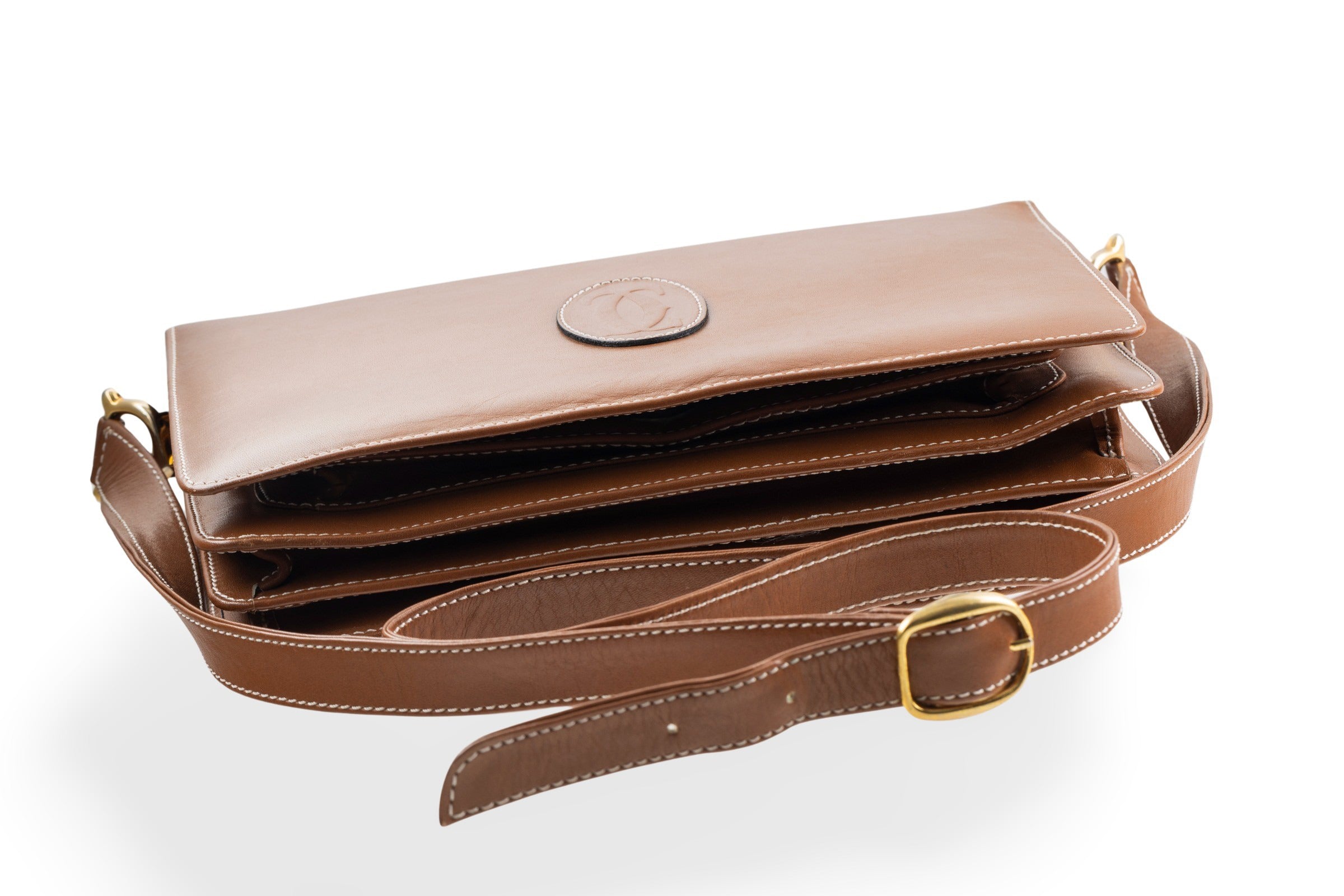 Cartier must de Cartier shoulder bag women's shoulder bag cognac