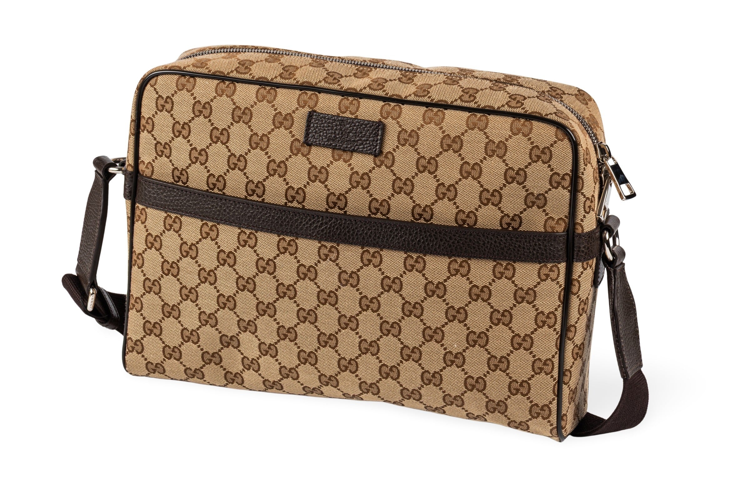 Gucci Messenger Bag GG Supreme Canvas Monogramm Tasche Beige/Braun VP: 1650,- €[KL25993]