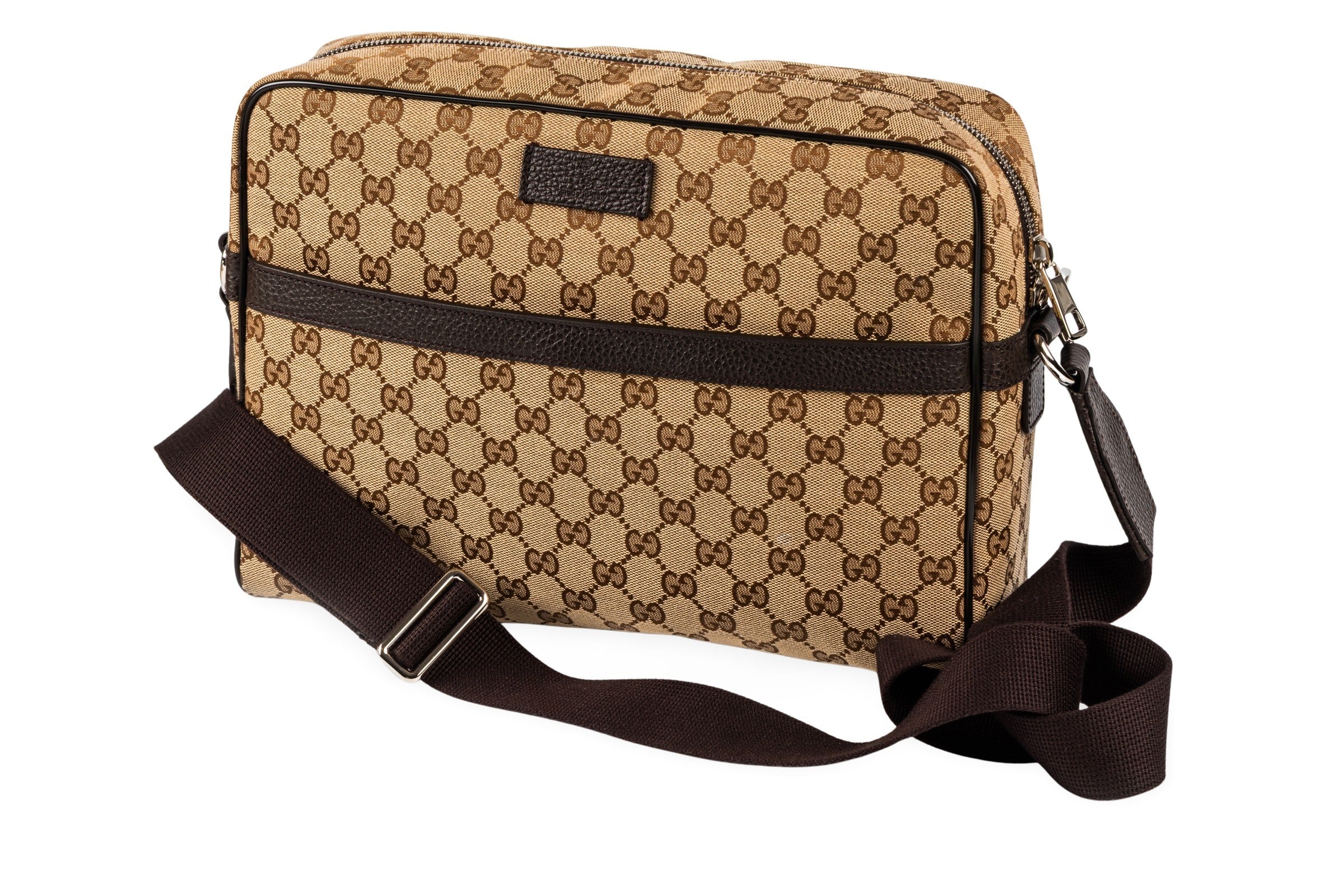 Gucci Messenger Bag GG Supreme Canvas Monogramm Tasche Beige/Braun VP: 1650,- €[KL25993]