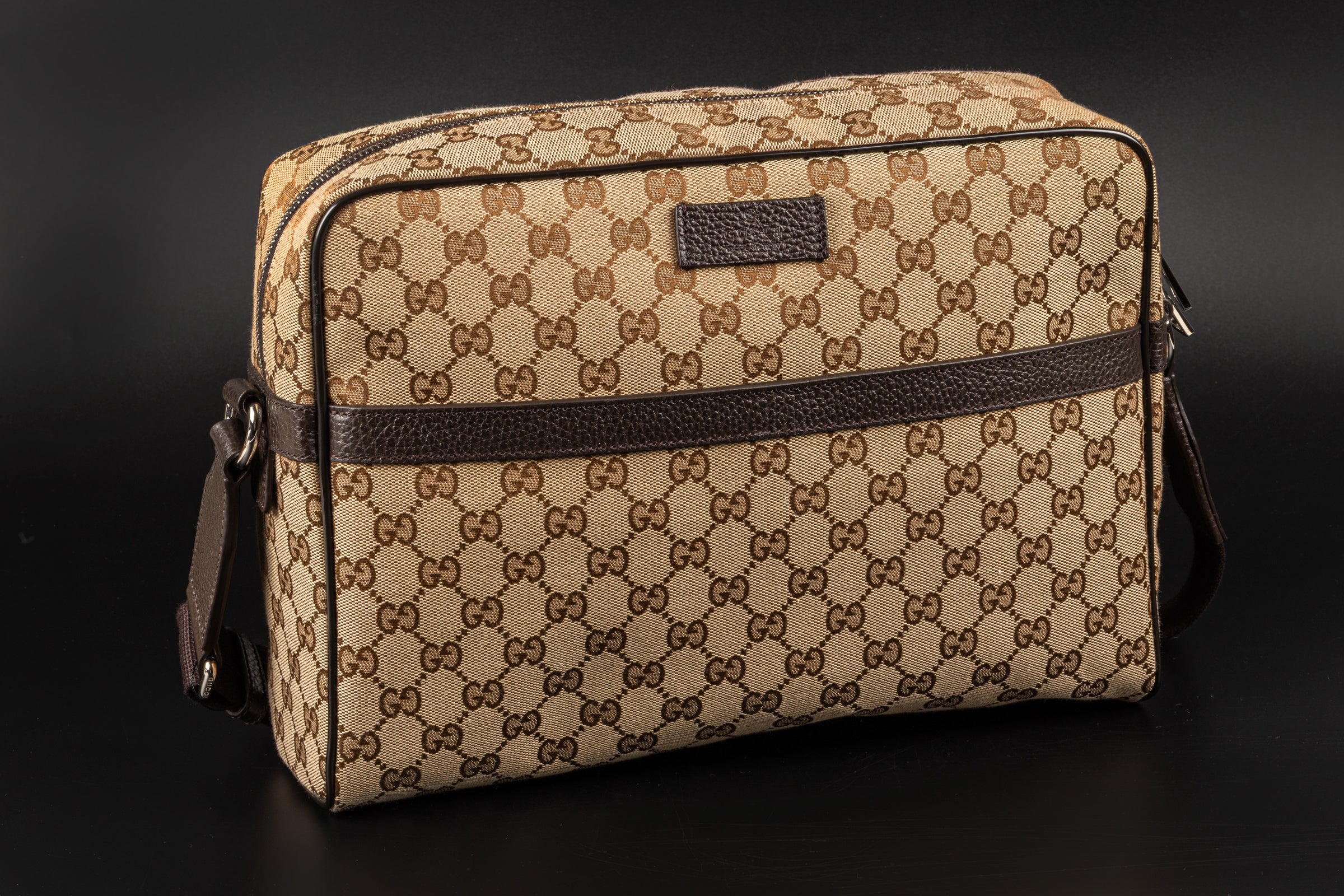 Gucci Messenger Bag GG Supreme Canvas Monogramm Tasche Beige/Braun VP: 1650,- €[KL25993]