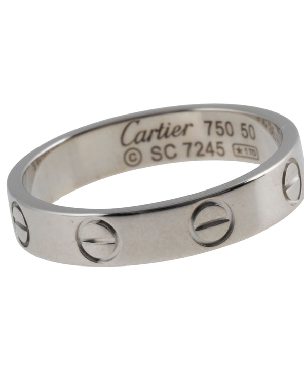 Cartier Love Ring 18k (0.750) white gold size 50 Ref. B4085100 with box retail price: 1490,- €[KL25995]