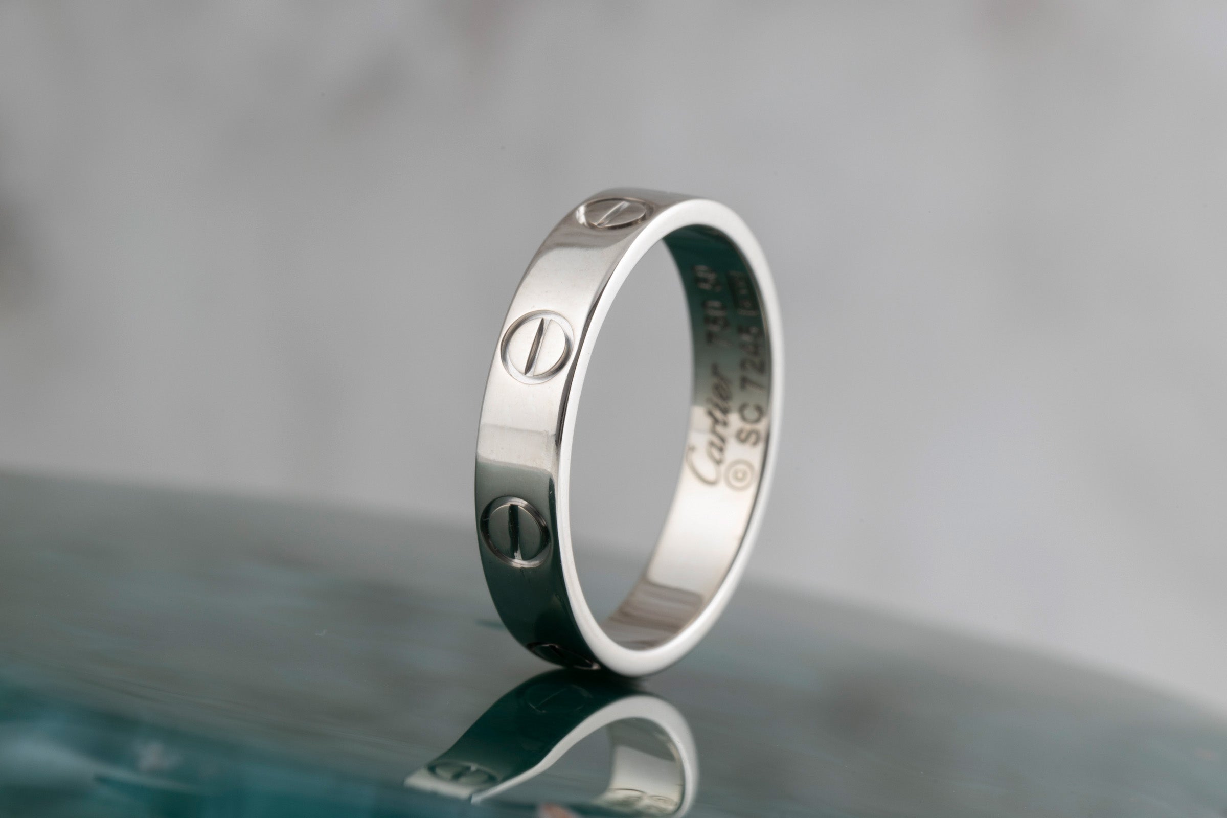 Cartier Love Ring YG 10号　#50 Cartier Love Ring 18k (0,750) oro blanco talla 50 Referencia