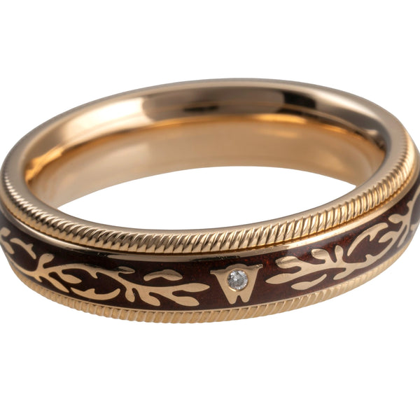 Wellendorff Ring Nougat Fantasie Drehring 18k (0,750) Gold Gr. 54 B&P [KL25998]