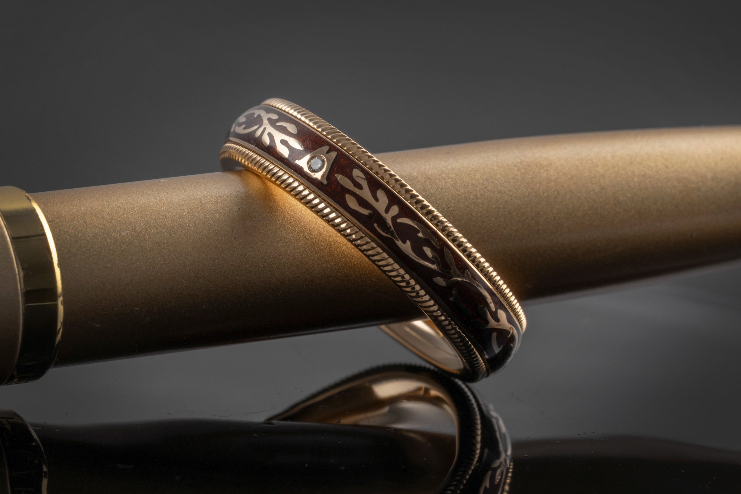 Wellendorff Ring Nougat Fantasie Drehring 18k (0,750) Gold Gr. 54 B&P [KL25998]