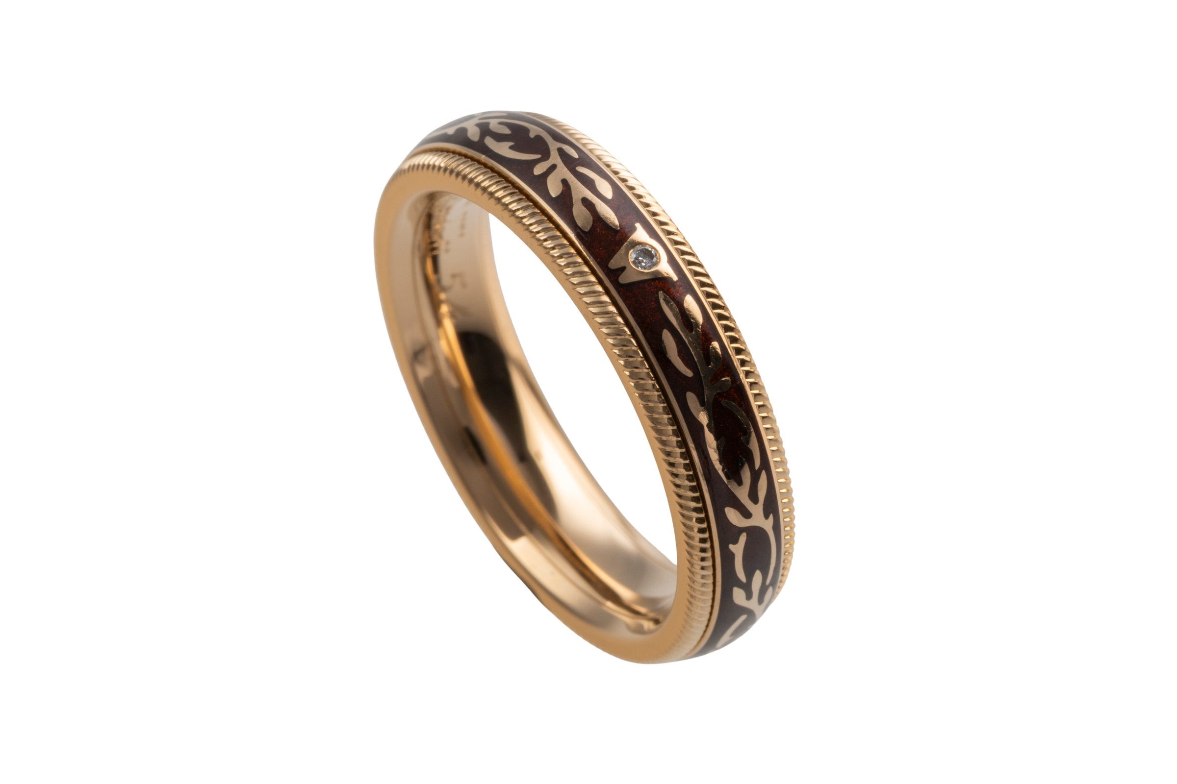 Wellendorff Ring Nougat Fantasie Drehring 18k (0,750) Gold Gr. 54 B&P [KL25998]