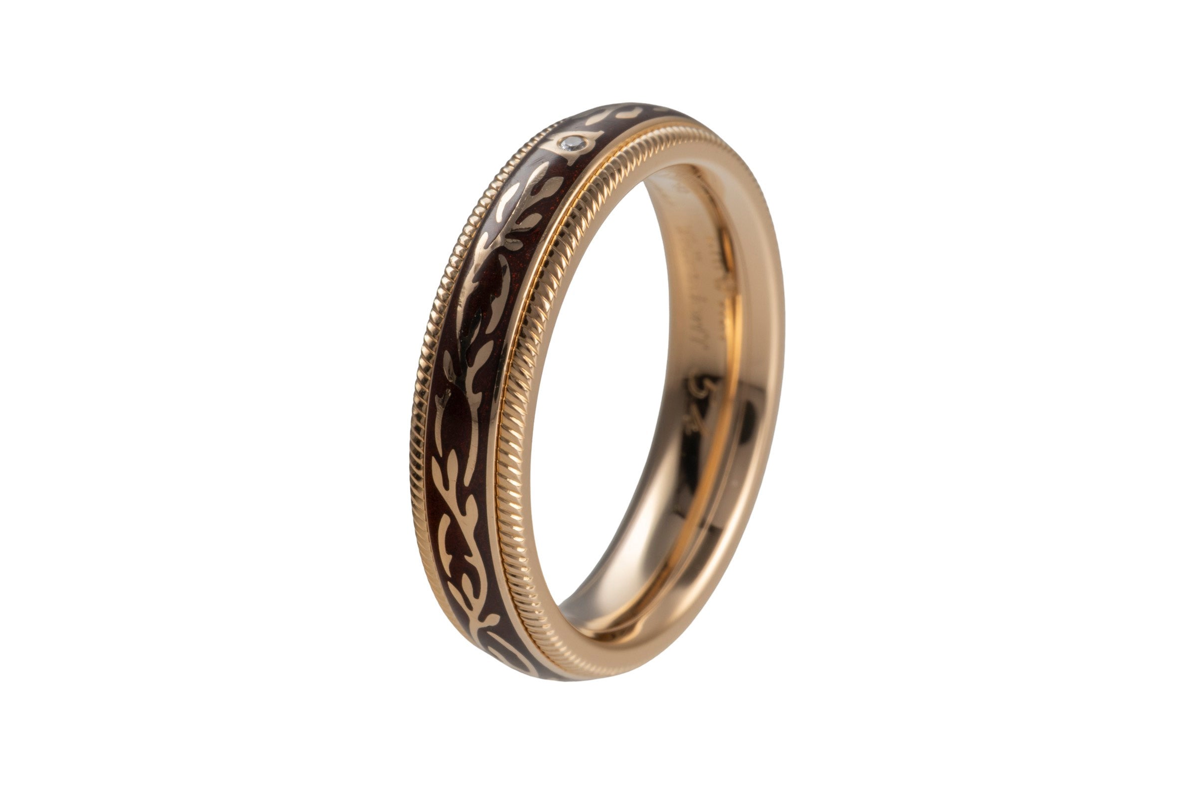 Wellendorff ring Nougat Fantasie rotating ring 18k (0.750) gold