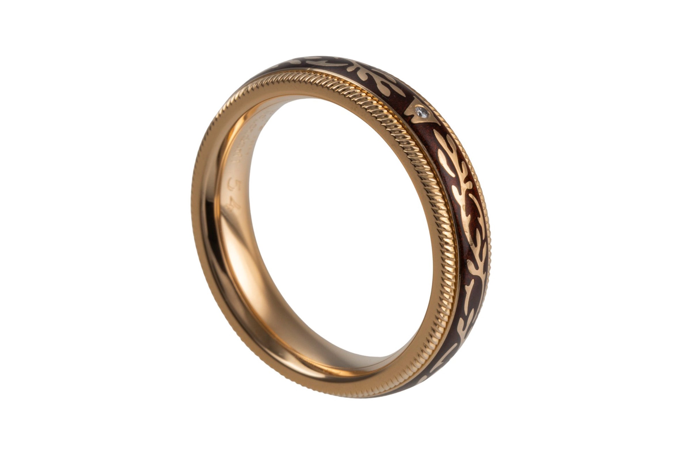 Wellendorff ring Nougat Fantasie rotating ring 18k (0.750) gold