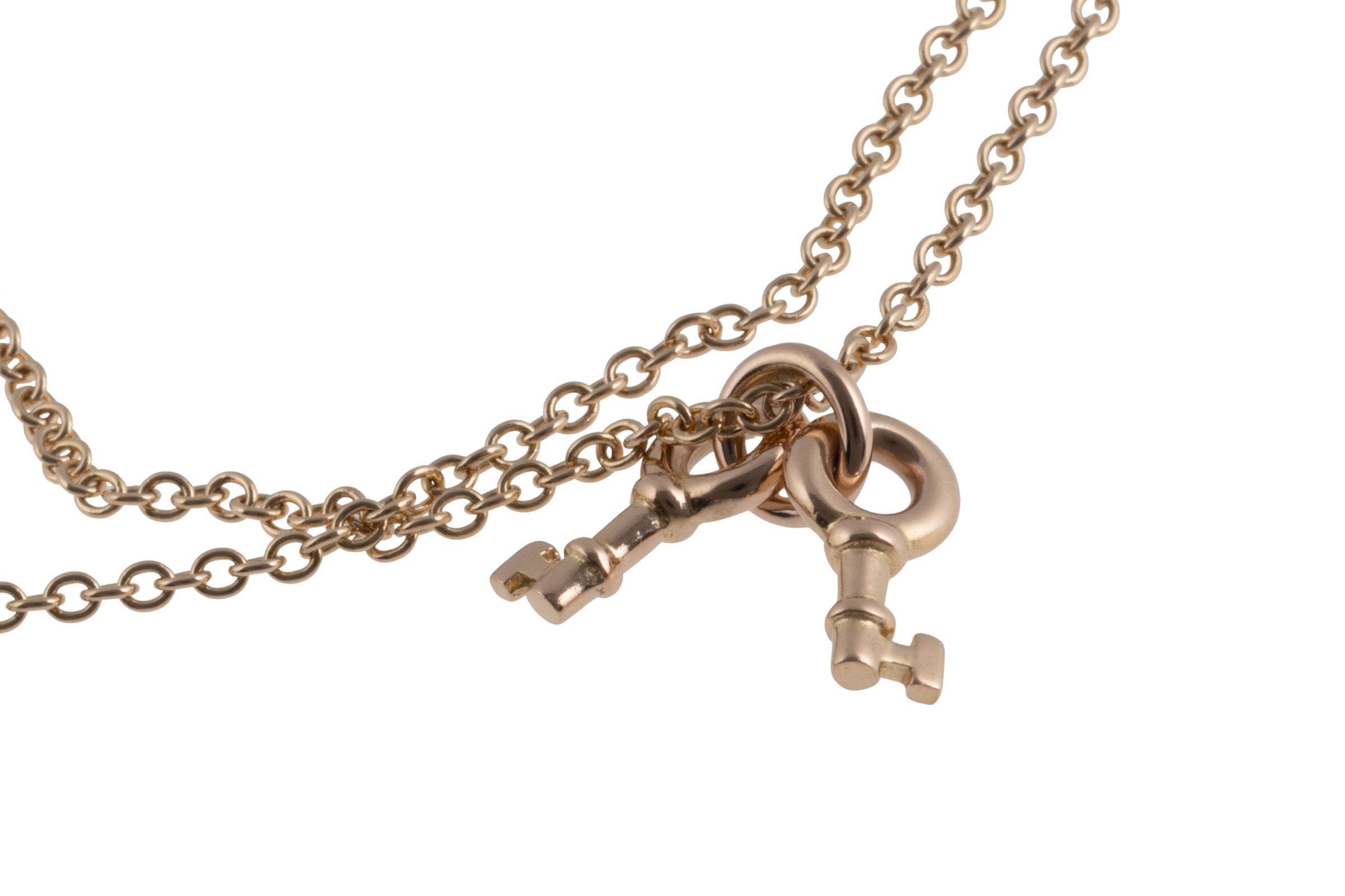 Tiffany & Co. bracelet with heart pendant & key 18k rose gold retail price: 1950,- €[KL26000]