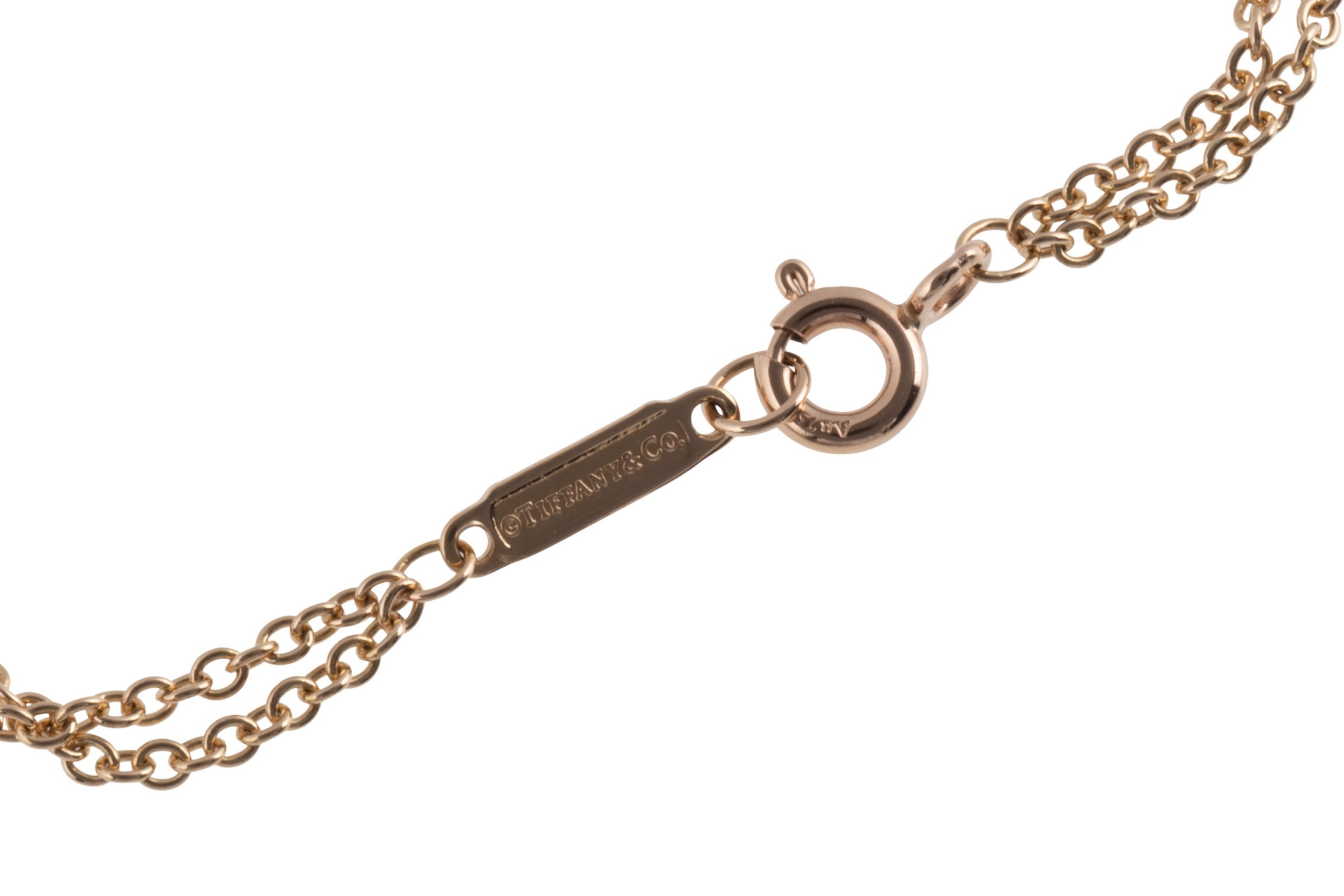 Tiffany & Co. bracelet with heart pendant & key 18k rose gold retail price: 1950,- €[KL26000]