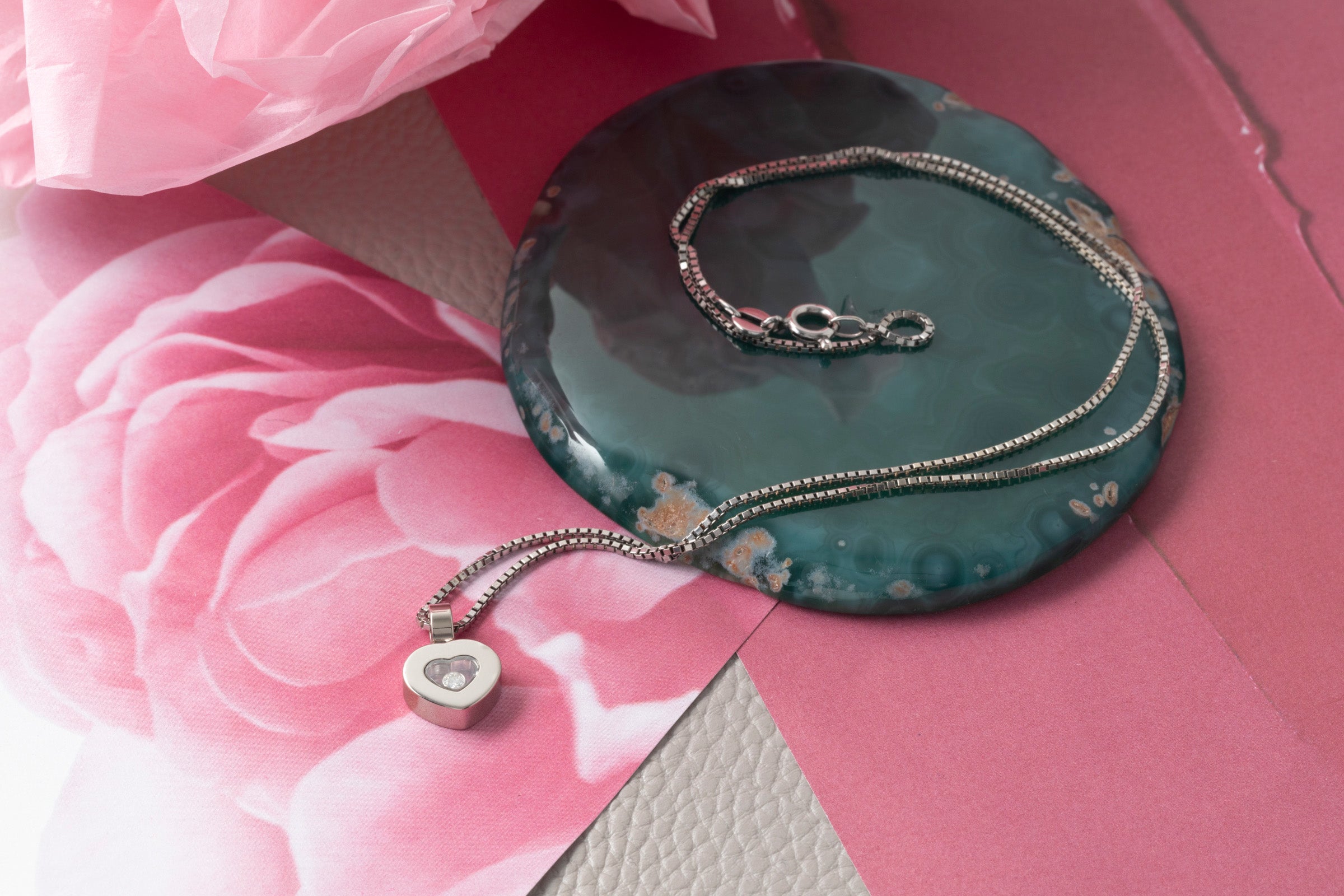 Chopard Happy Heaths diamants pendentif 18k or blanc 79/2897-20 prix de vente : 2080,- €[KL26001]