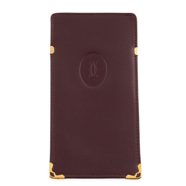 Cartier étui à lunettes étui en cuir années 80 Vintage étui Cartier Paris[KL26016]