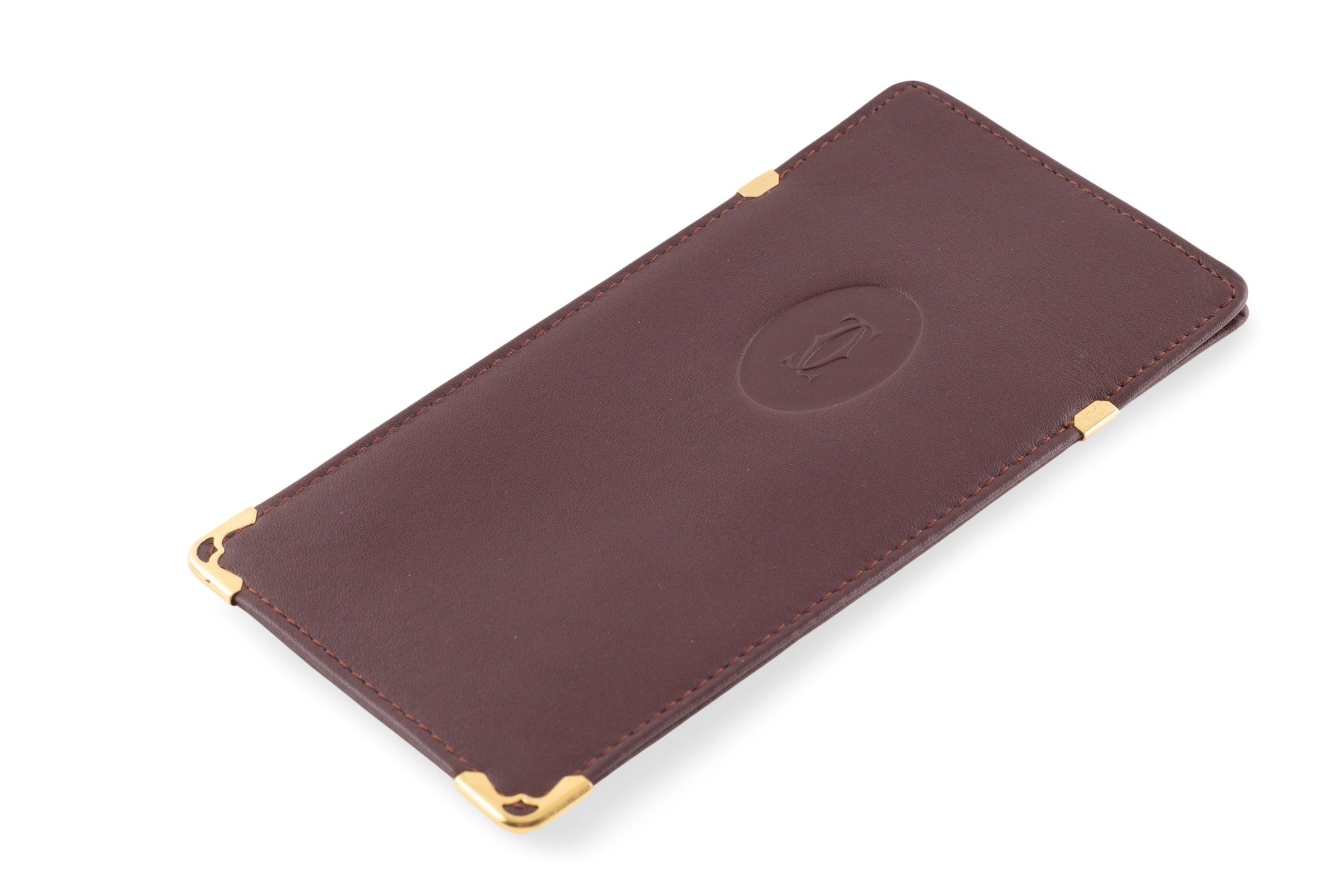 Cartier eyeglass case leather case 1980s vintage case Cartier