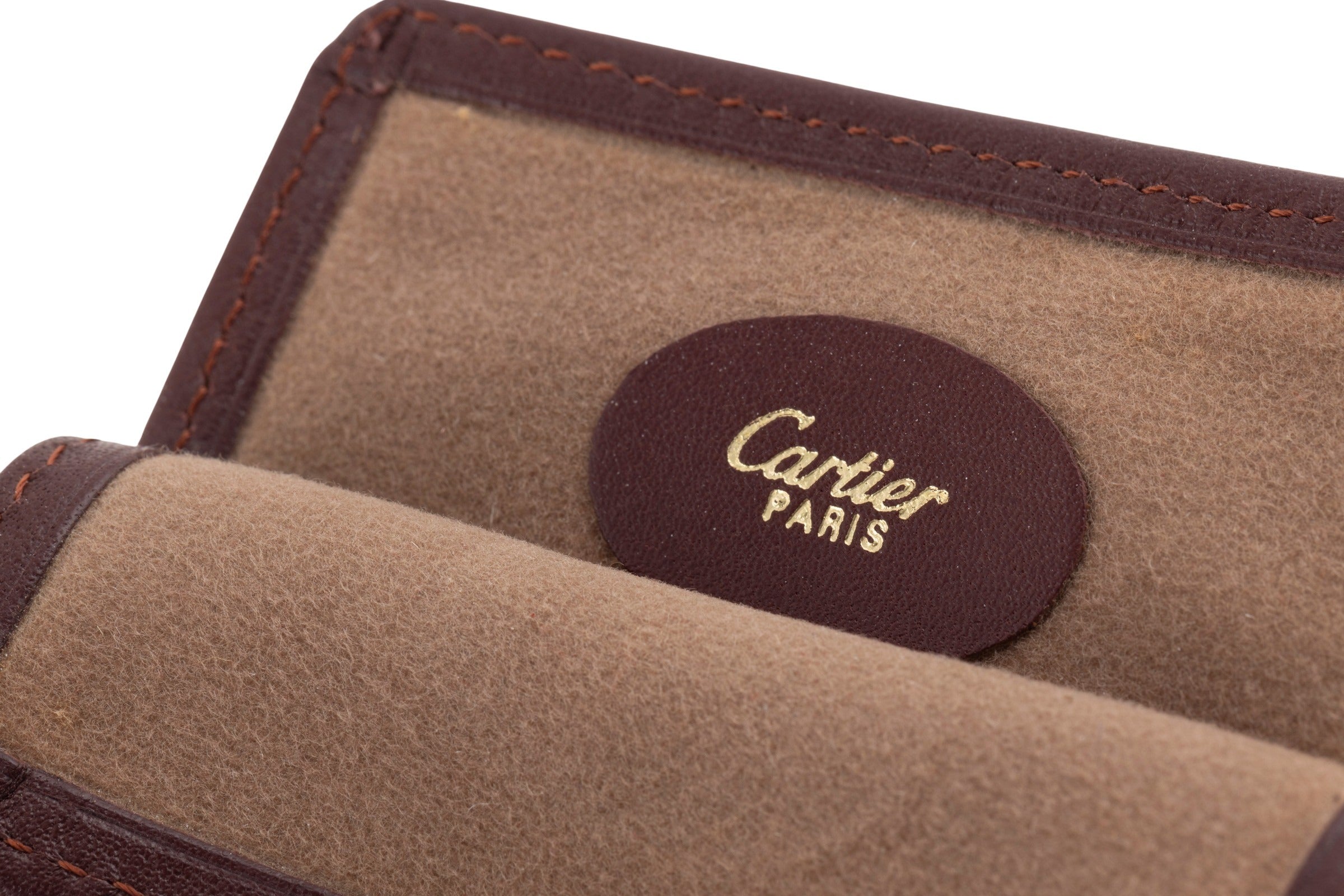 Cartier eyeglass case leather case 1980s vintage case Cartier