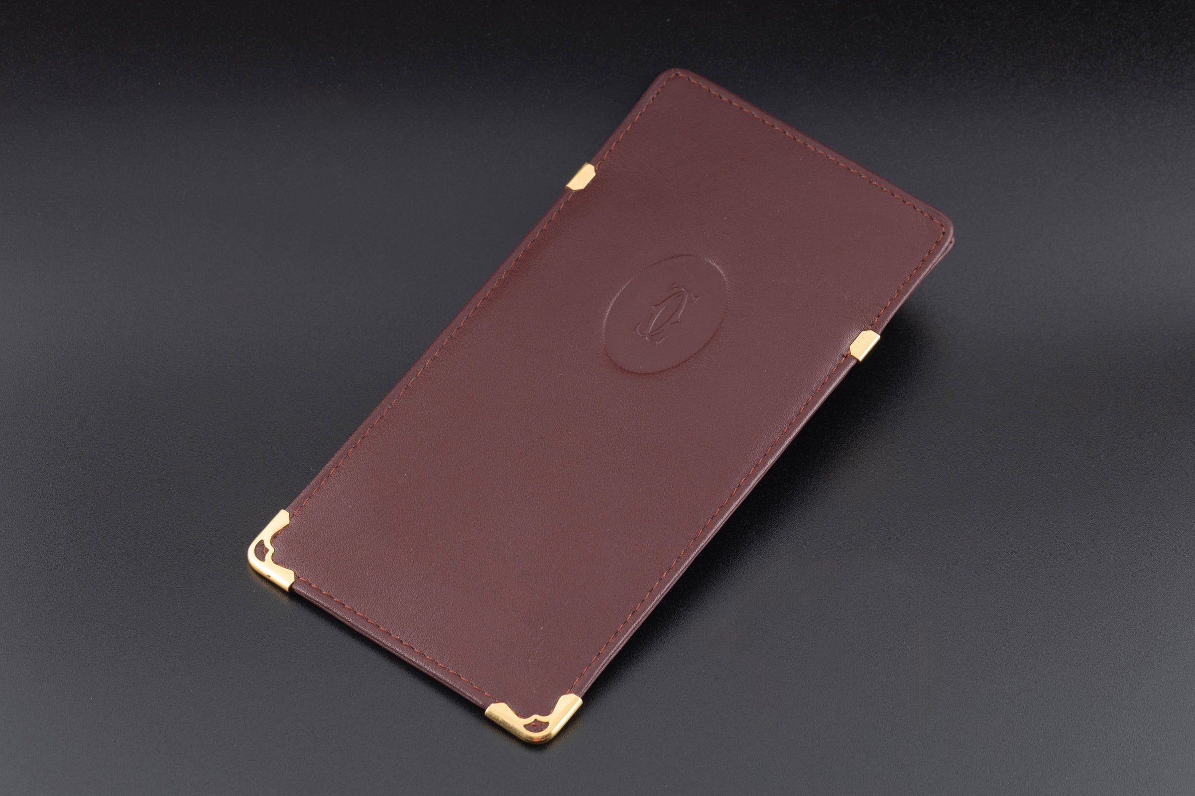 Cartier étui à lunettes étui en cuir années 80 Vintage étui Cartier Paris[KL26016]