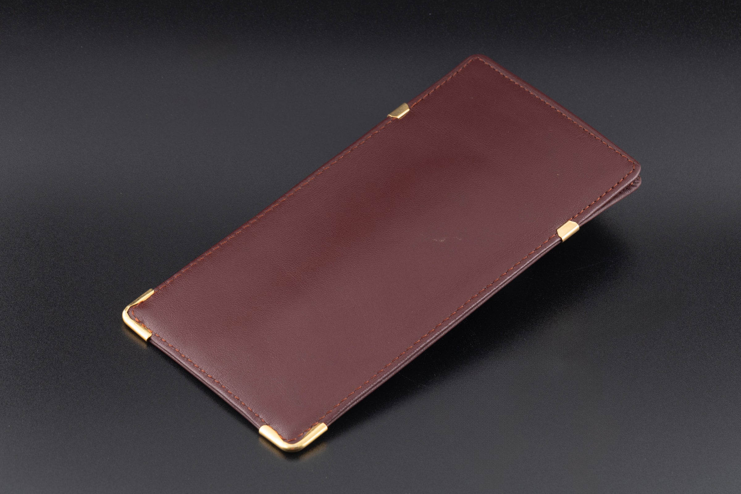 Cartier eyeglass case leather case 1980s vintage case Cartier