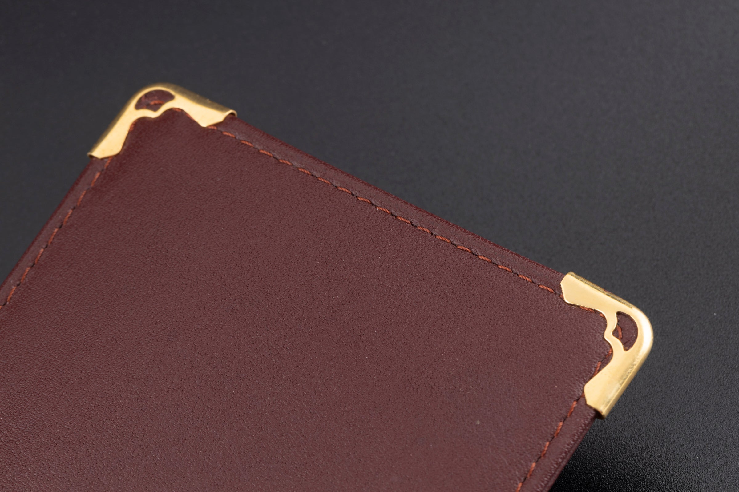 Cartier eyeglass case leather case 1980s vintage case Cartier