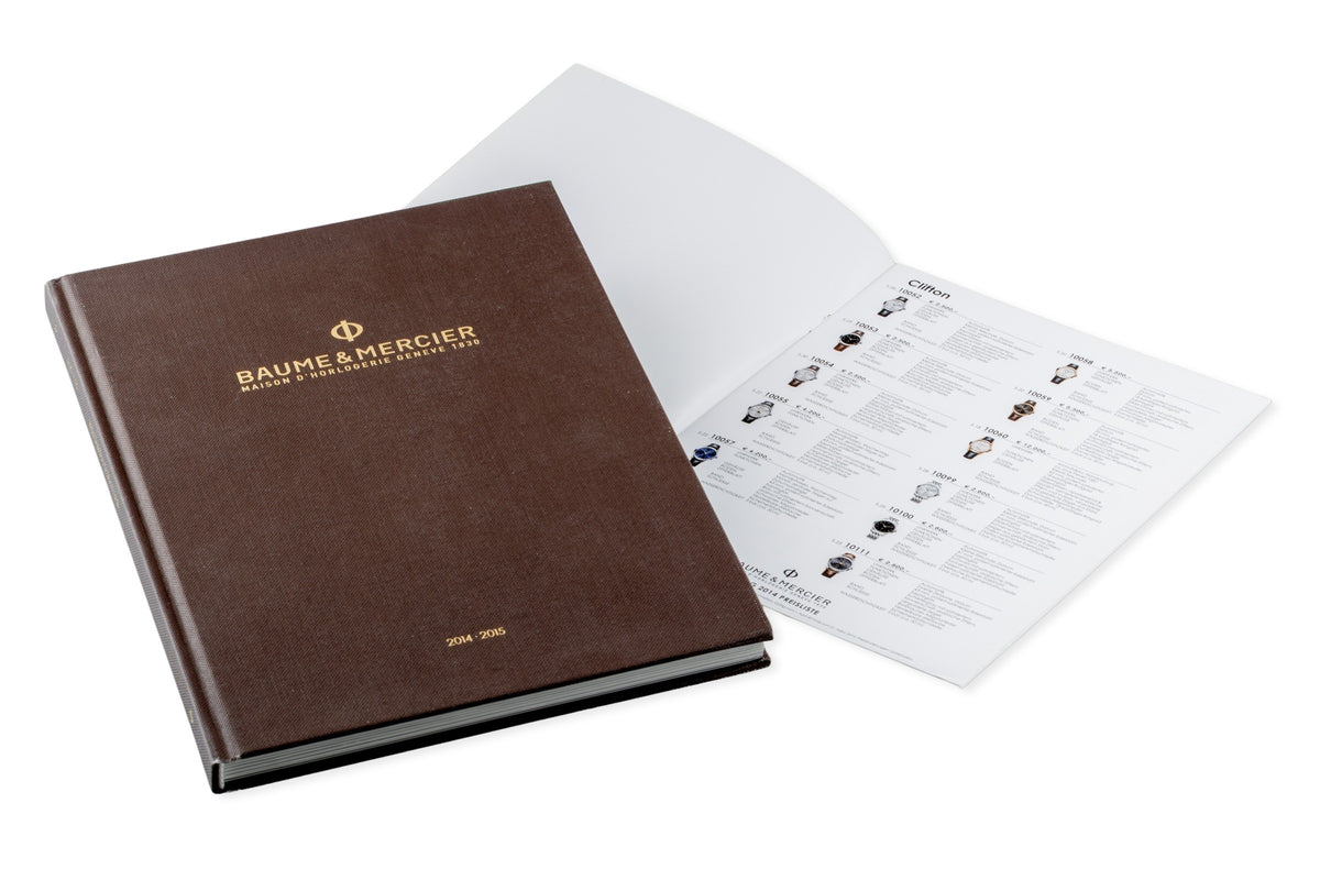 Baume & Mercier watch catalog Catalog 2014 – 2015 with price list in Euro German[KL26429]