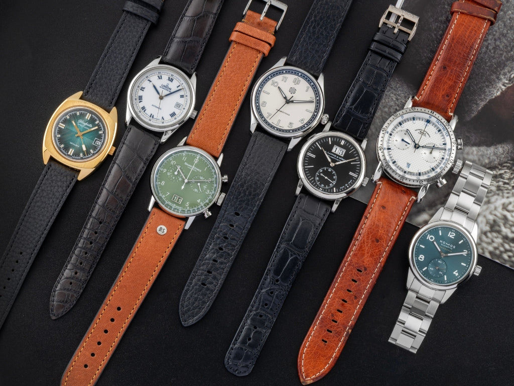 Luxusuhren aus Glashuette von verschiedenen Marken