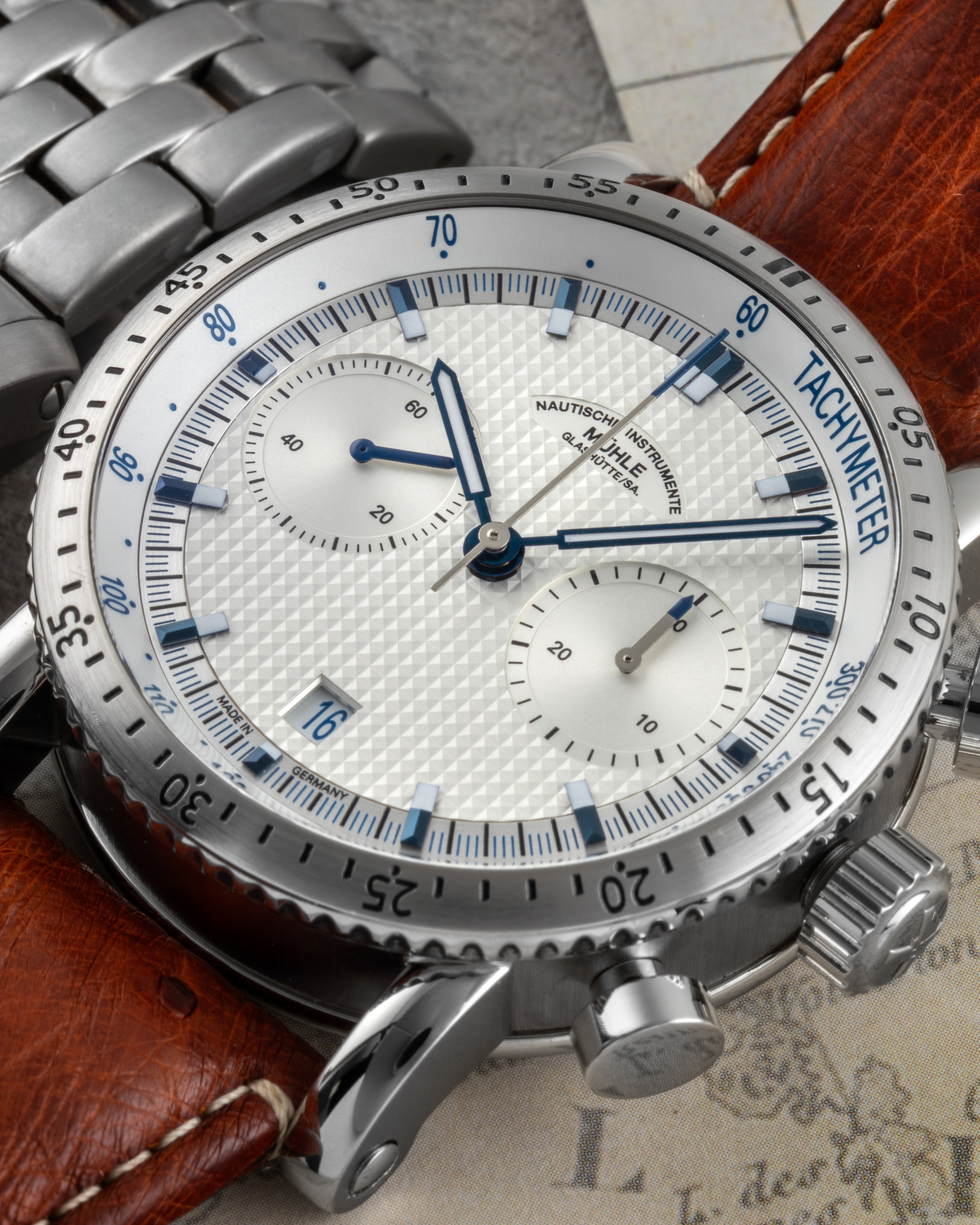 Muehle Glashuette Uhr nautische Instrumente