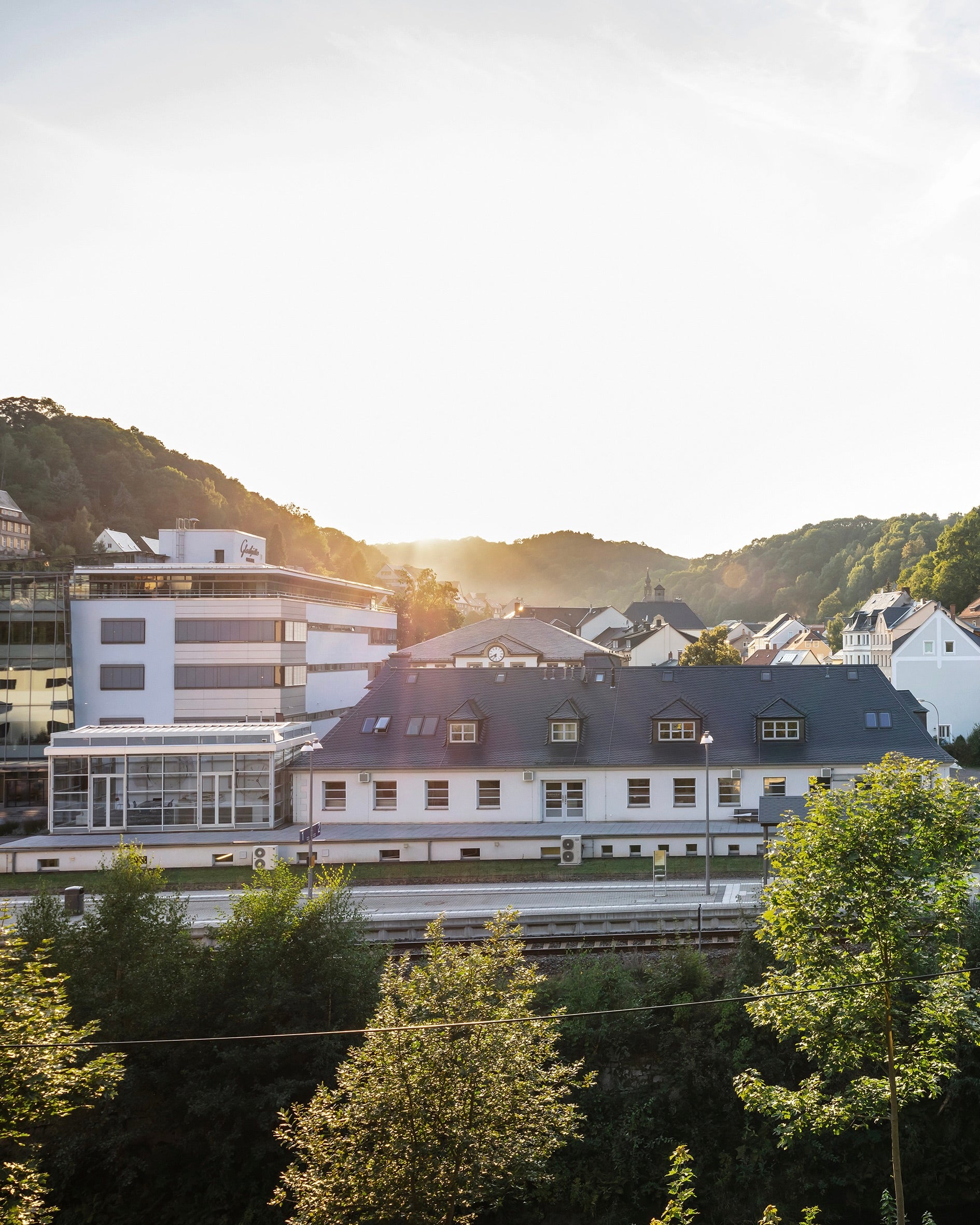 Nomos Glashütte Bahnhof Glashütte Gebäude Historie Headquarter