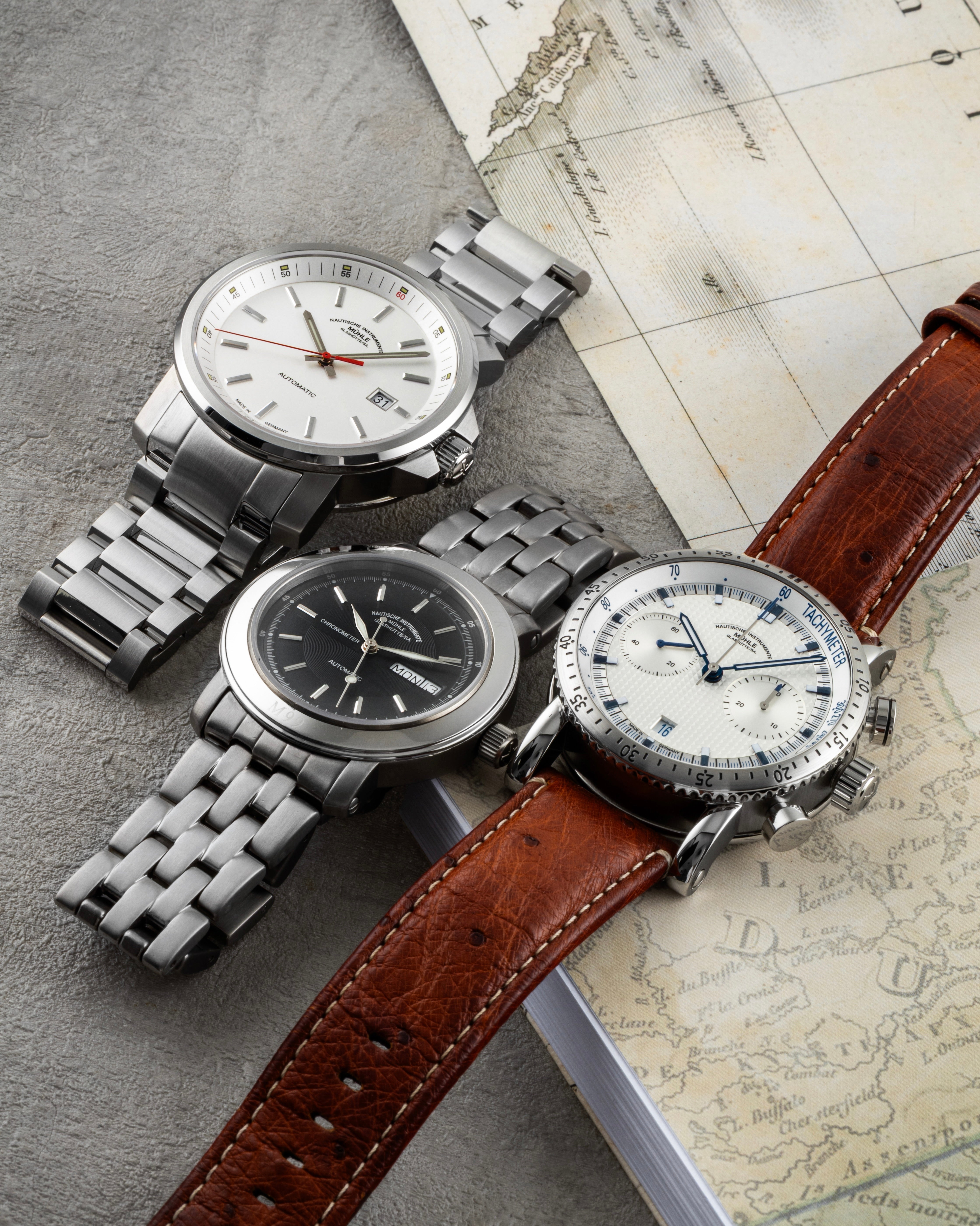 verschiedene Muehle Glashuette Uhren